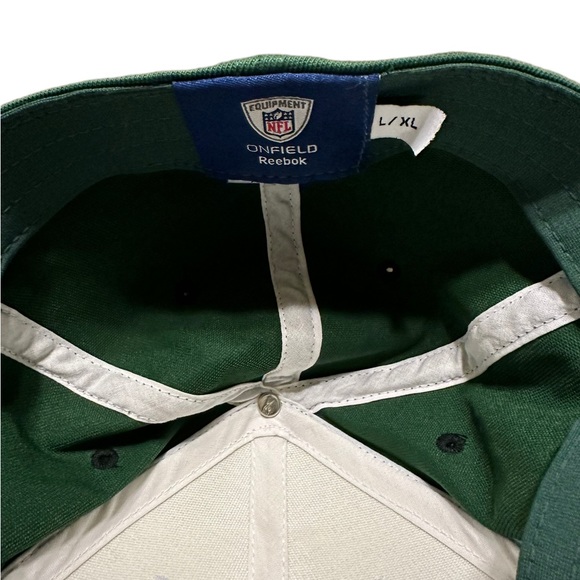 Vintage Reebok Mens Hat OSFM NFL NY Jets Onfield Football Ball Cap Size L/XL - Picture 4 of 7